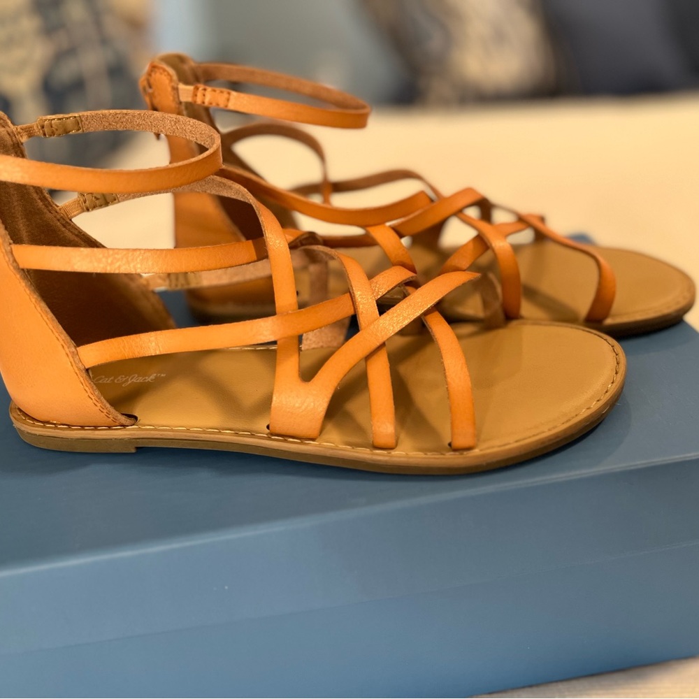 Cat & Jack strapy Grecian sandal size 4